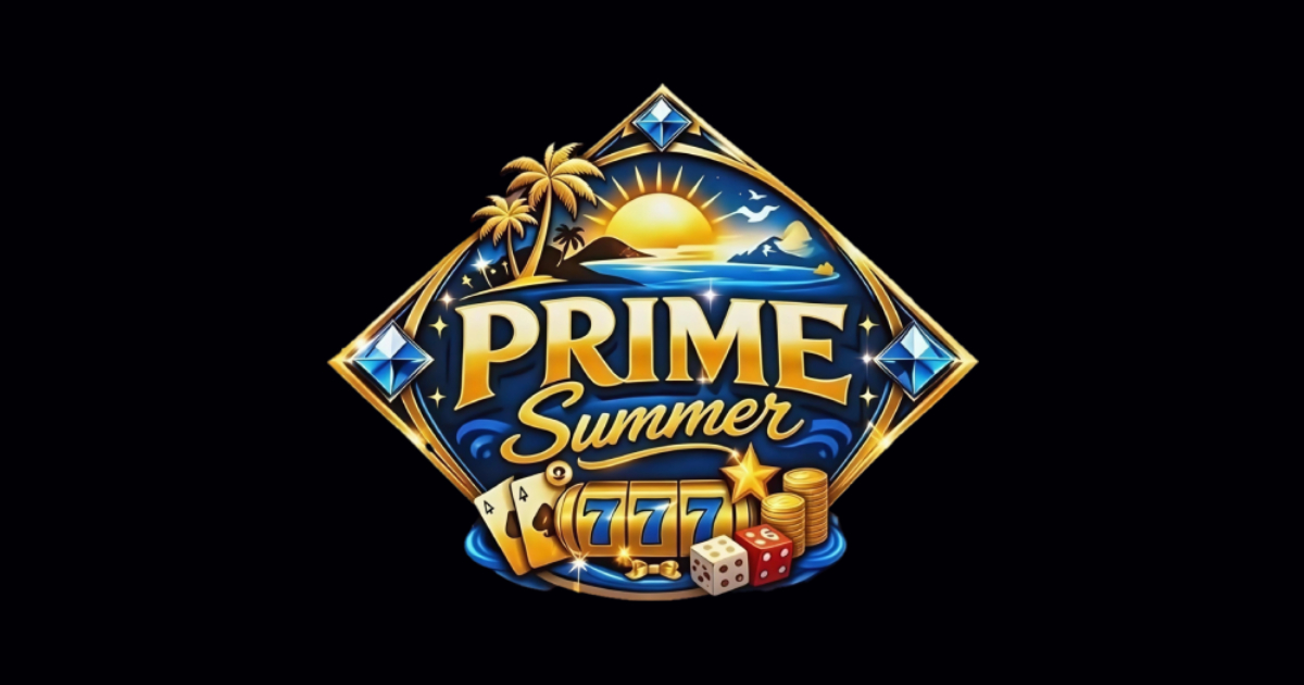 Main PrimeSummer Casino banner showing a summer-themed online gaming interface for players in the Philippines